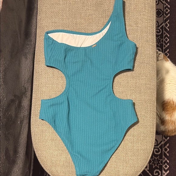 PINK Victoria's Secret Blue and White Swimsuit - Picture 3 of 4